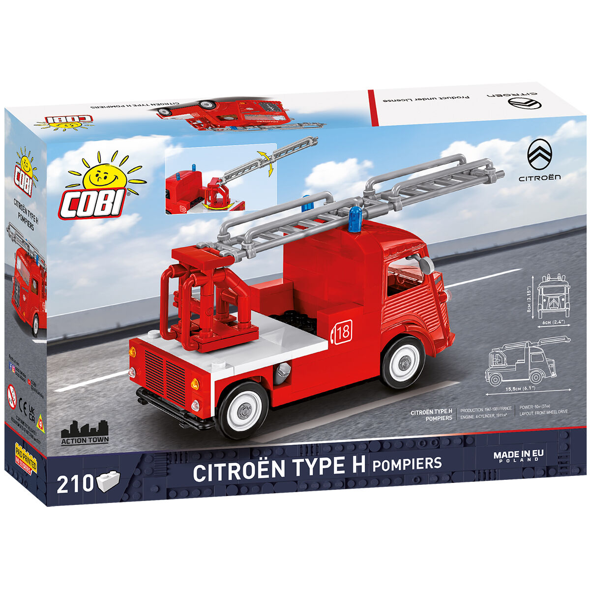 Citroën Type H Pompiers widziany z tyłu