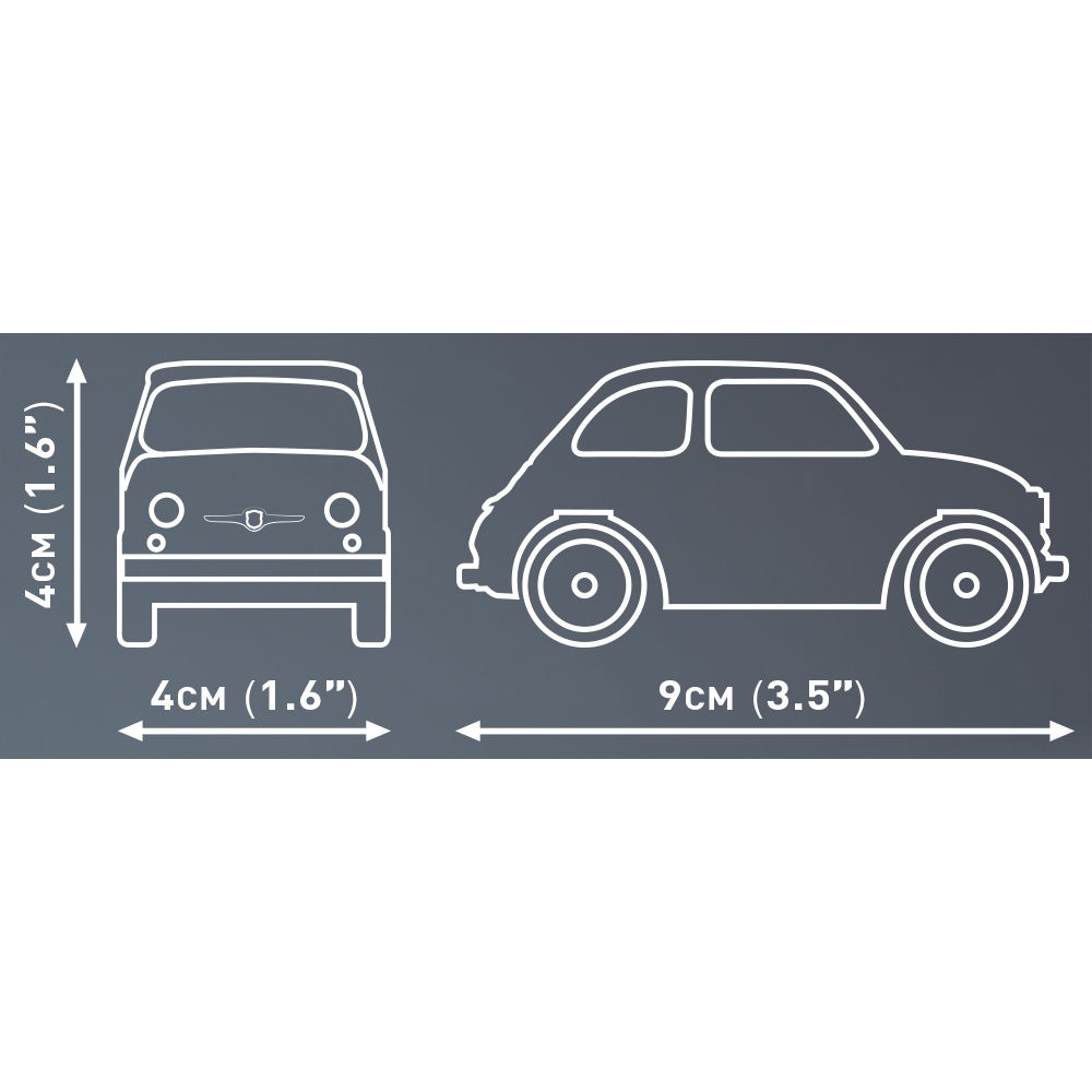 Wymiary modelu Fiata Abartha 595