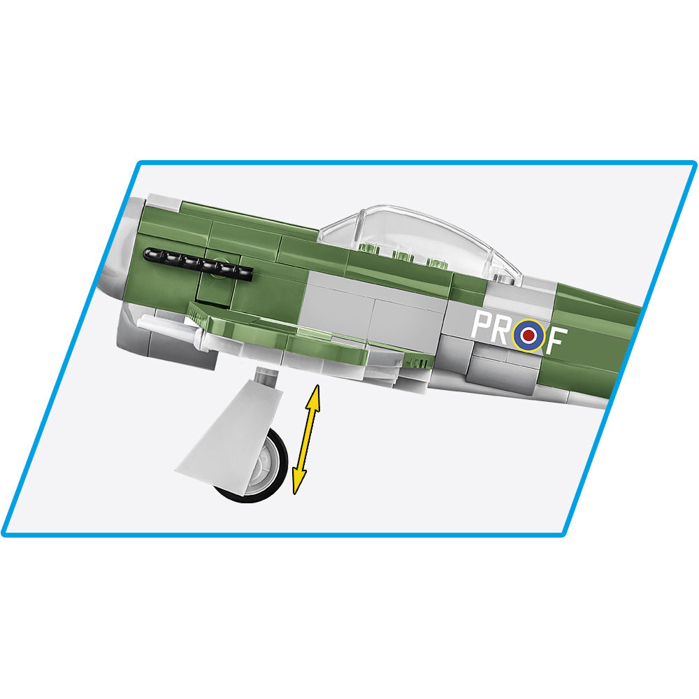Detal podwozia modelu Hawker Typhoon Mk.Ib