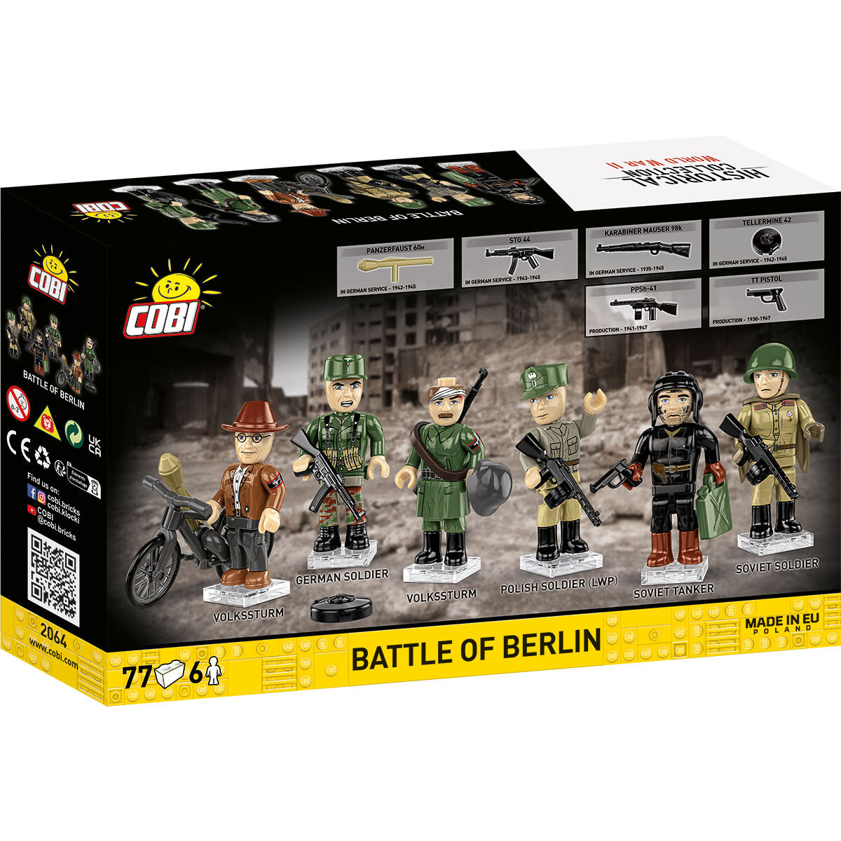 Figurki i opakowanie zestawu Bitwa o Berlin