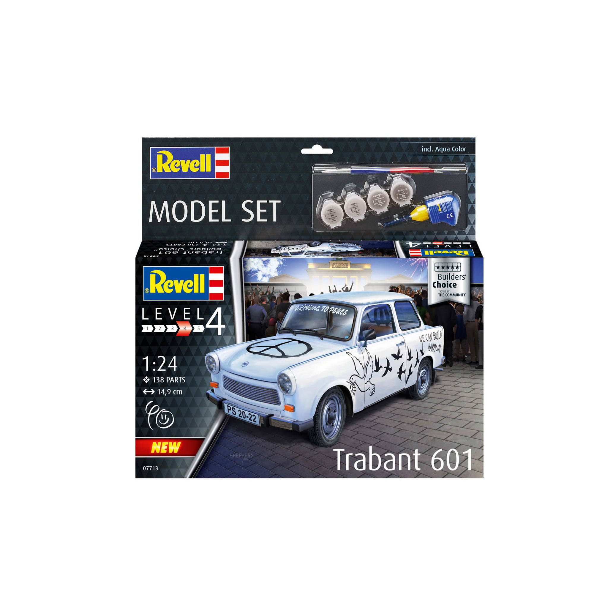 Pudełko zestawu modelarskiego Trabant 601