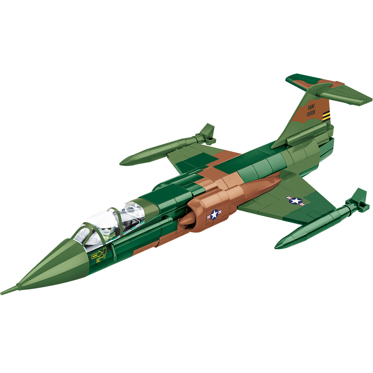 Model Lockheed F-104 Starfighter z klocków COBI