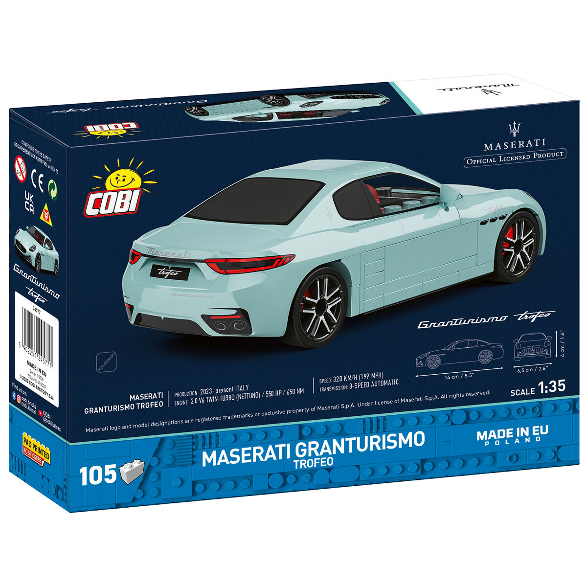 Maserati GranTurismo Trofeo od tyłu
