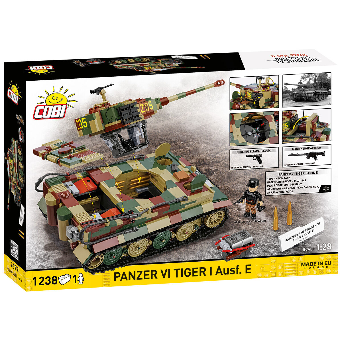 Model Panzer VI Tiger I Ausf. E z otwartym wnętrzem