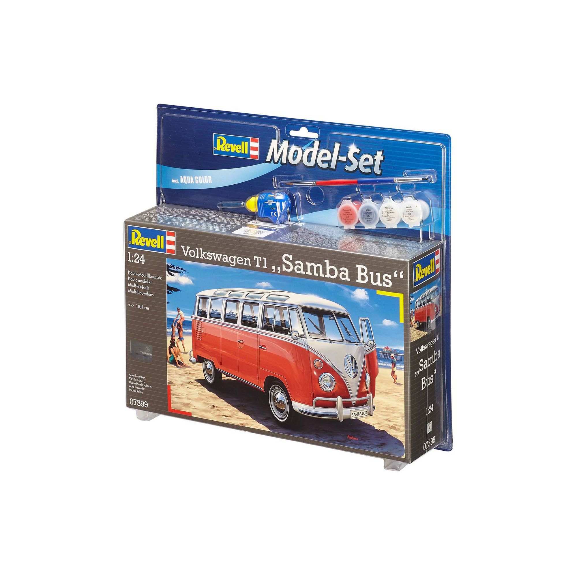 Zestaw Revell Model Set z modelem Volkswagen T1 Samba Bus w skali 1:24