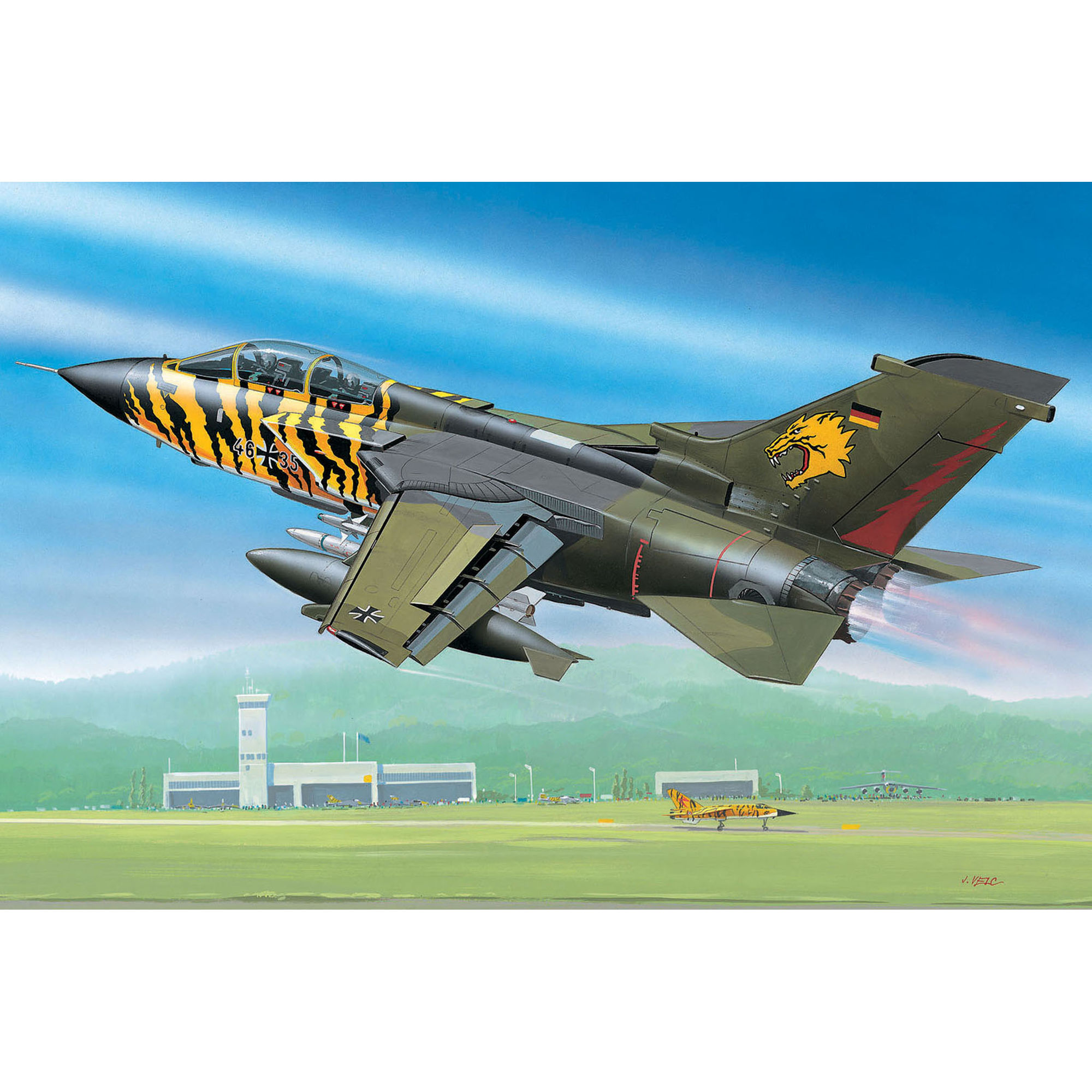 Model Tornado ECR w kamuflażu tygrysim