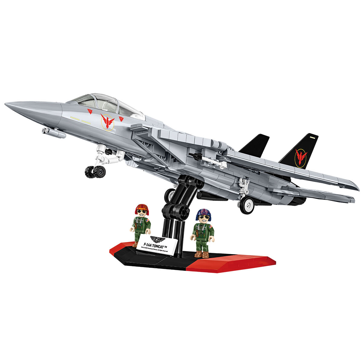 Grumman F-14 Tomcat z rozłożonym podwoziem i uzbrojeniem