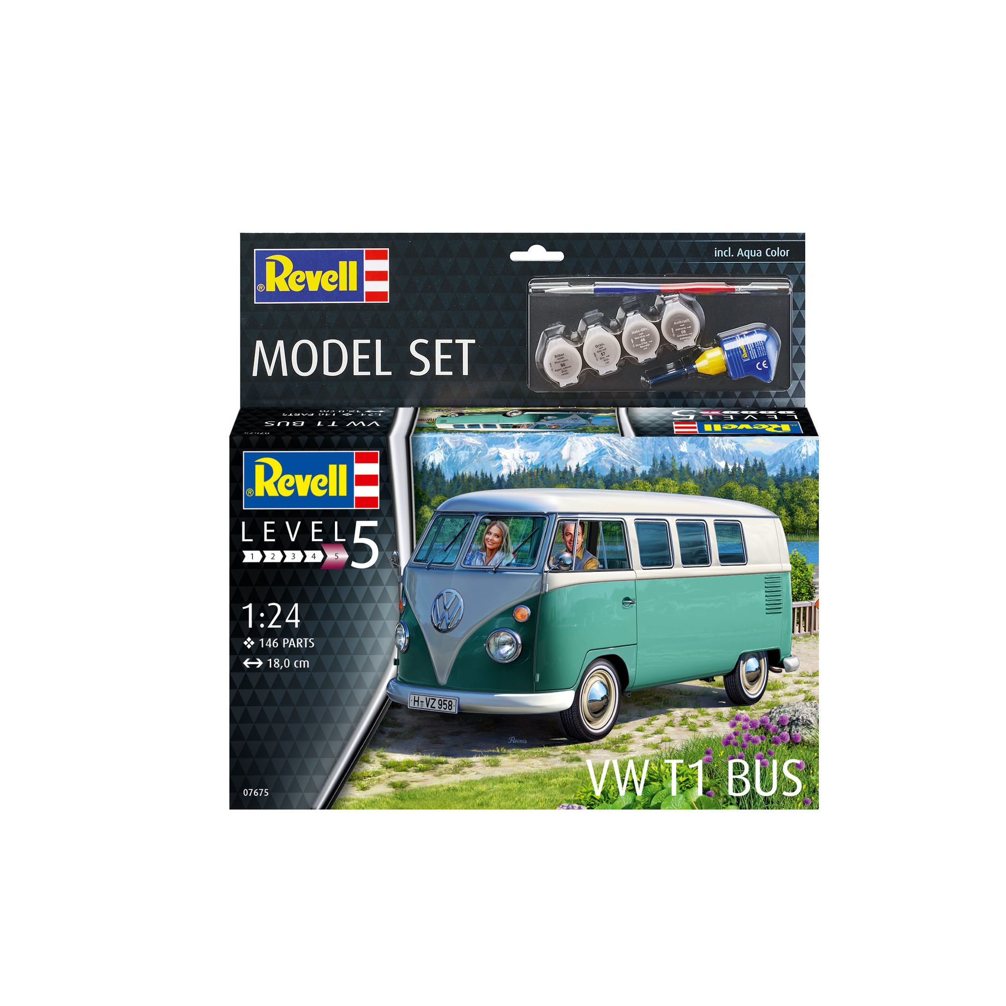 Pudełko zestawu modelarskiego Revell VW T1 Bus