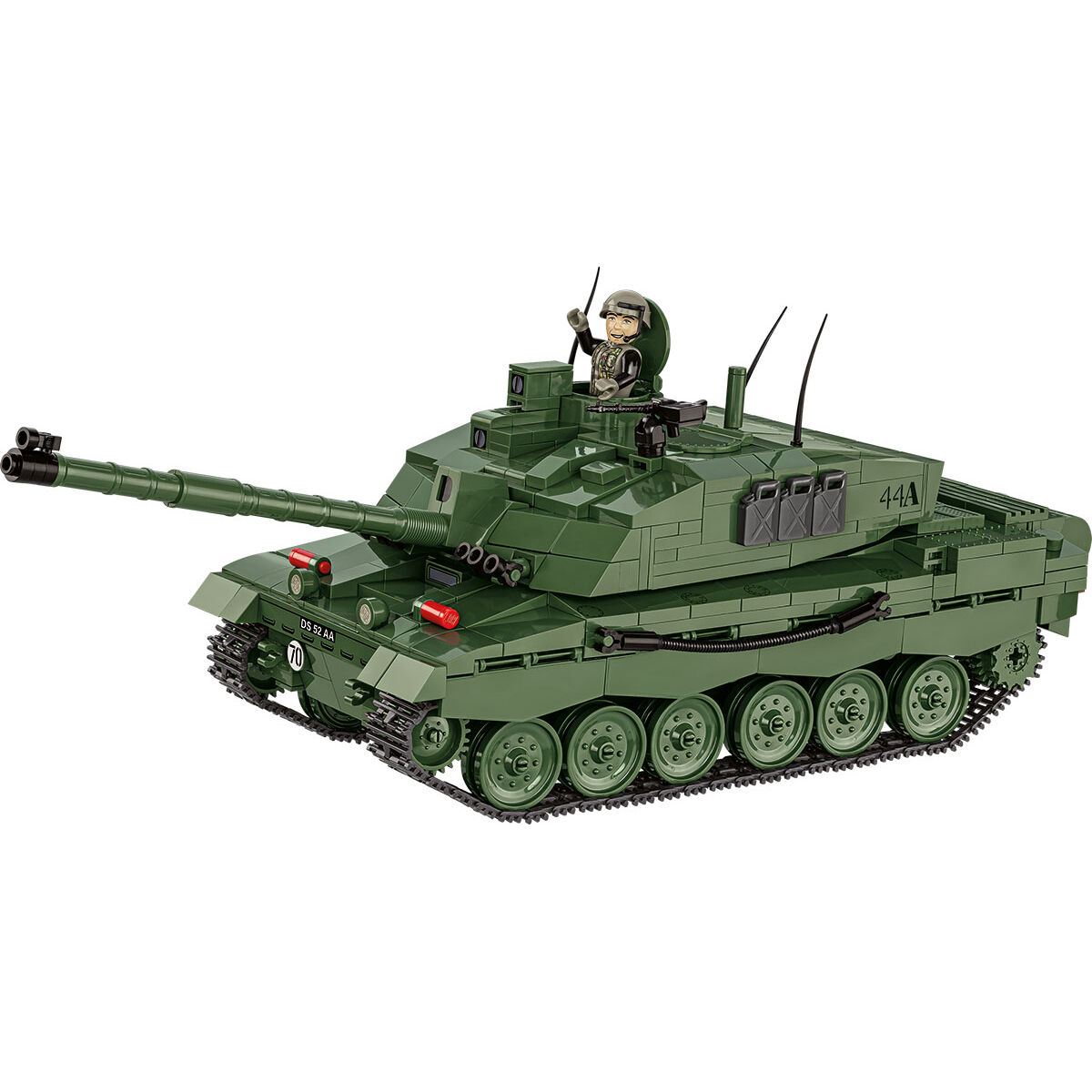 Model klockowy czołgu Challenger 2 z przodu