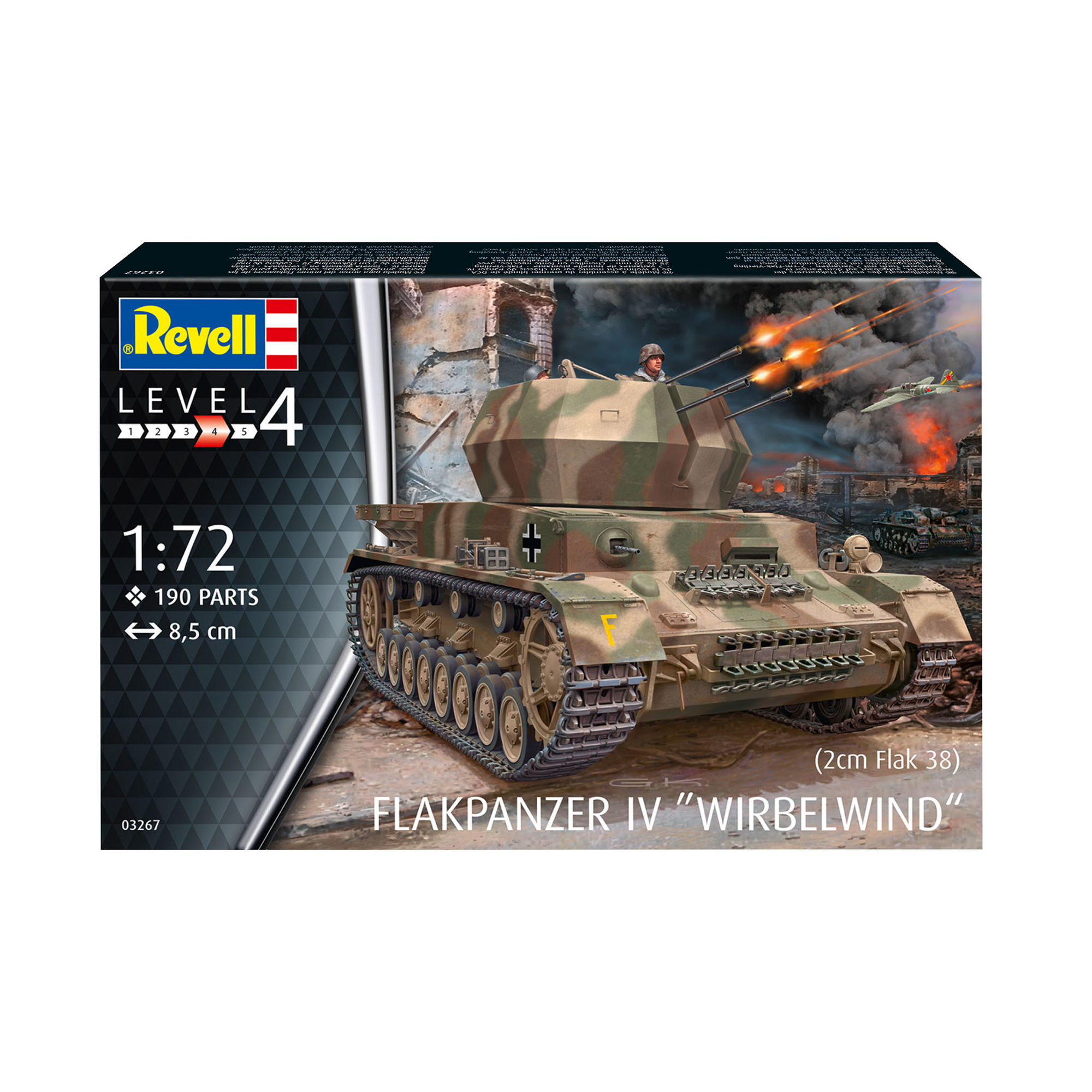 Pudełko modelu Flakpanzer IV Wirbelwind w skali 1:72