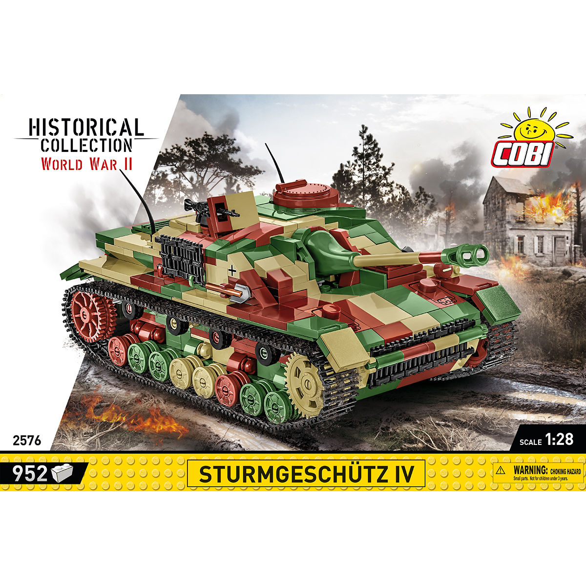 Klockowy model Sturmgeschütz IV w kamuflażu