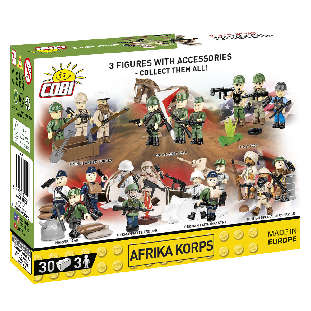 Pudełko zestawu figurek Afrika Korps COBI-2050