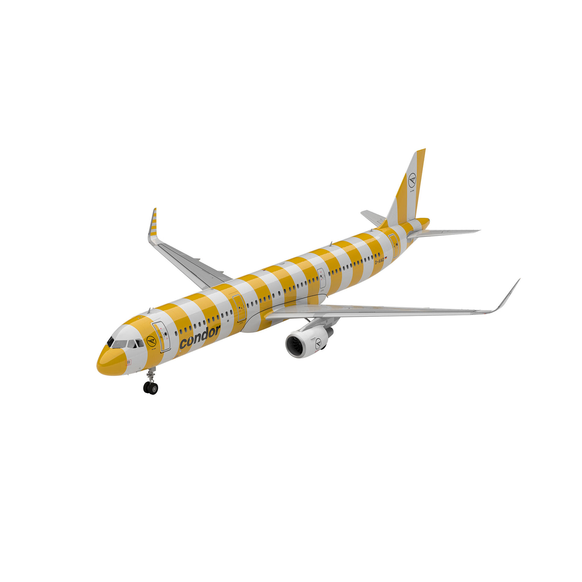 Detal złożonego modelu Airbusa A321-200 Condor