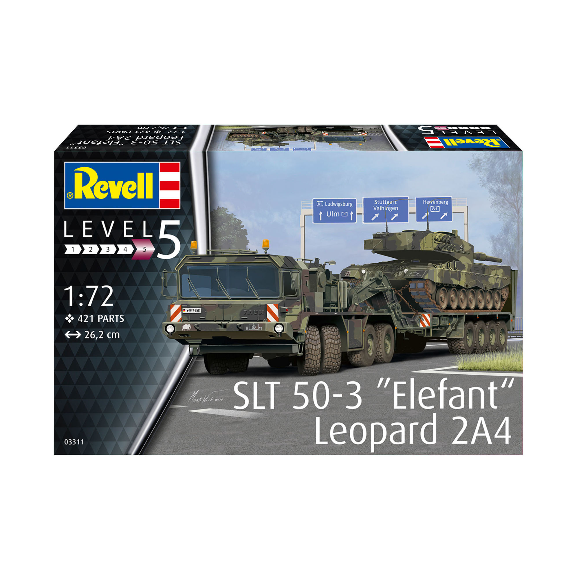 Pudełko zestawu SLT 50-3 Elephant i Leopard 2A4