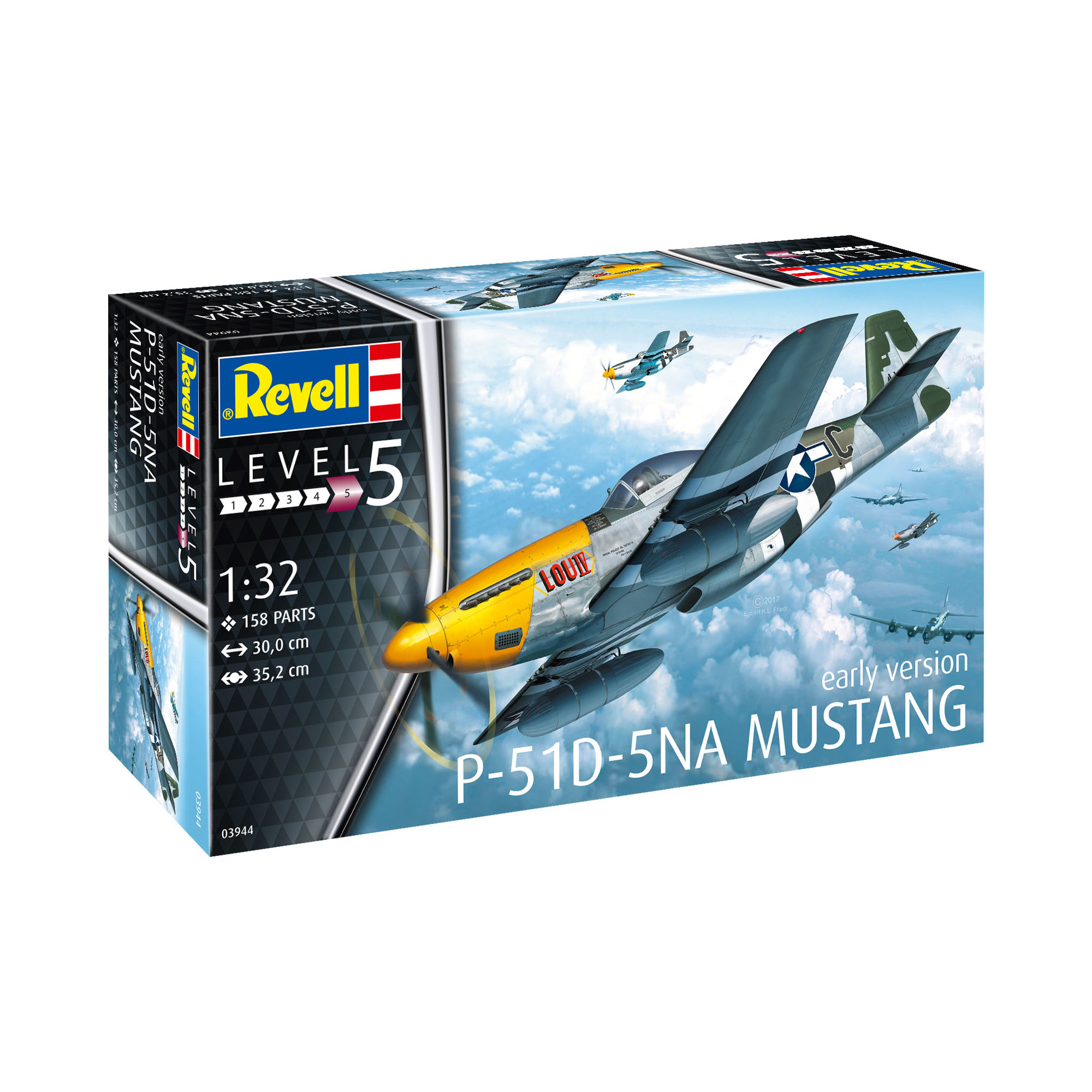 Pudełko modelu P-51D-5NA Mustang w skali 1:32