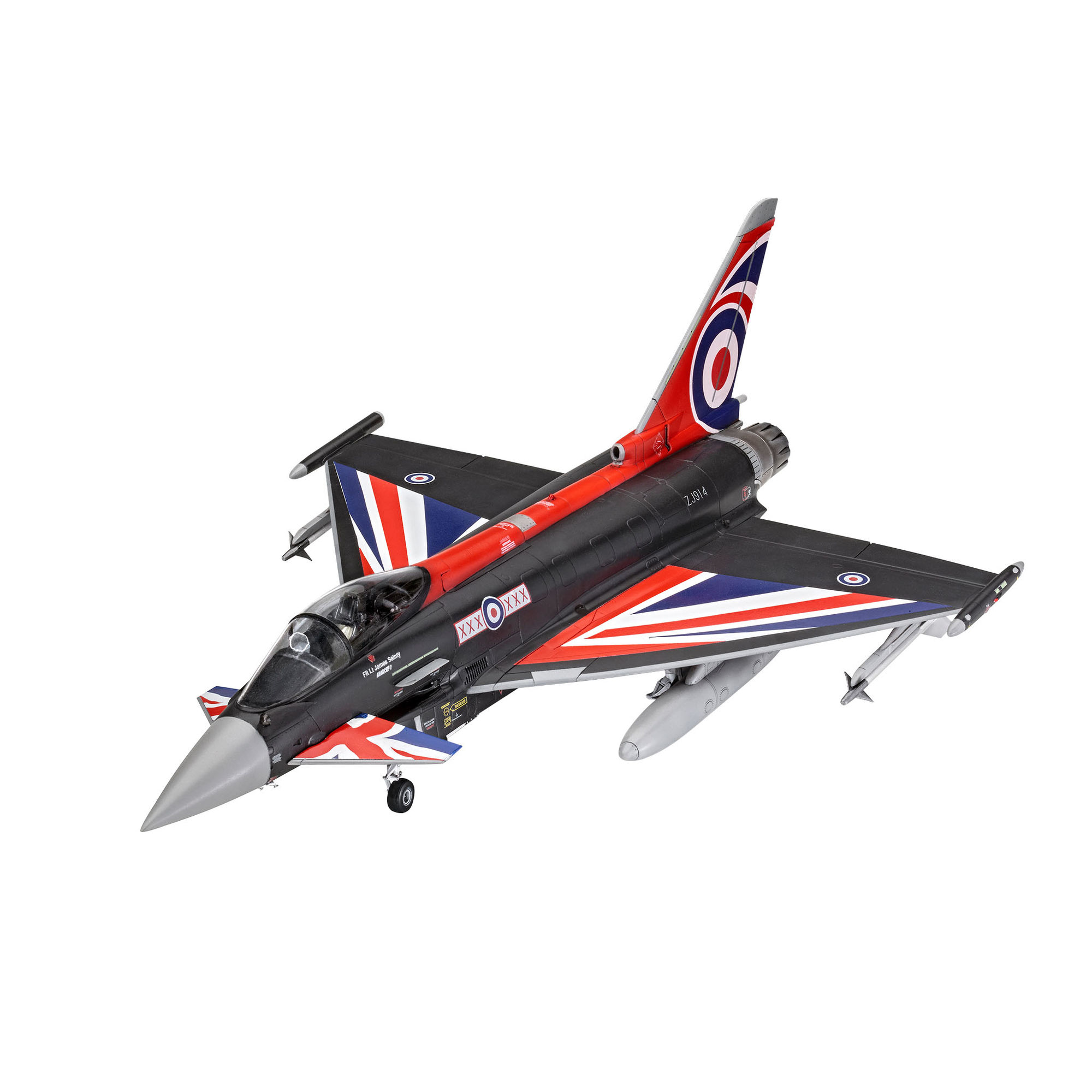 Zmontowany model Eurofighter Typhoon Black Jack