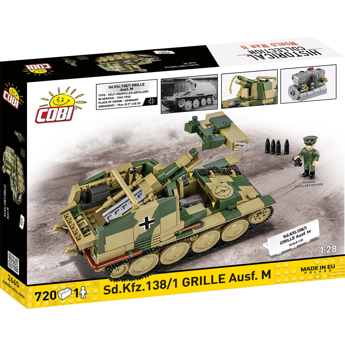 Model Grille Ausf. M z widocznym wnętrzem i silnikiem