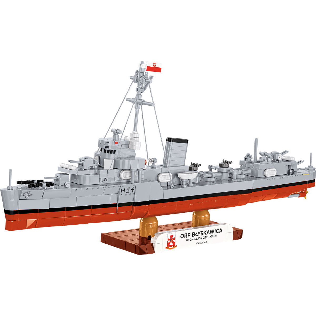 Zbudowany model niszczyciela ORP Błyskawica