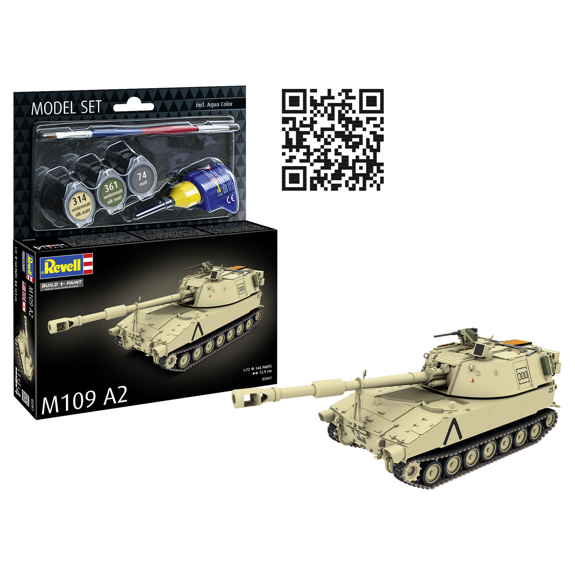 Zestaw Revell M109 A2 i gotowy model haubicy