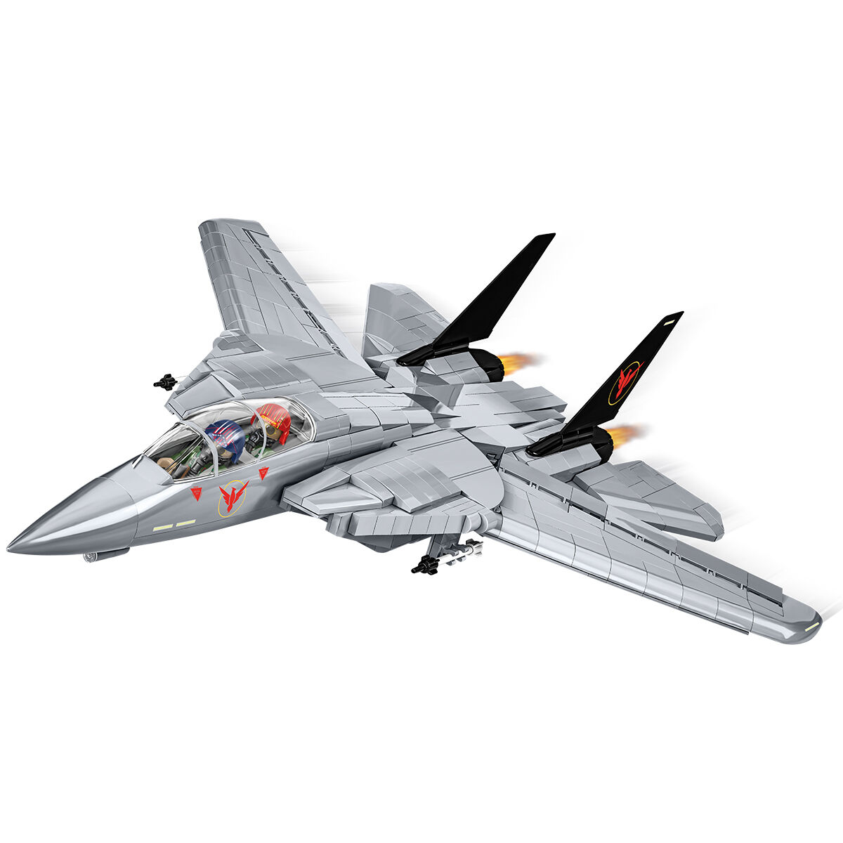 Zbudowany model Grumman F-14 Tomcat w widoku z góry