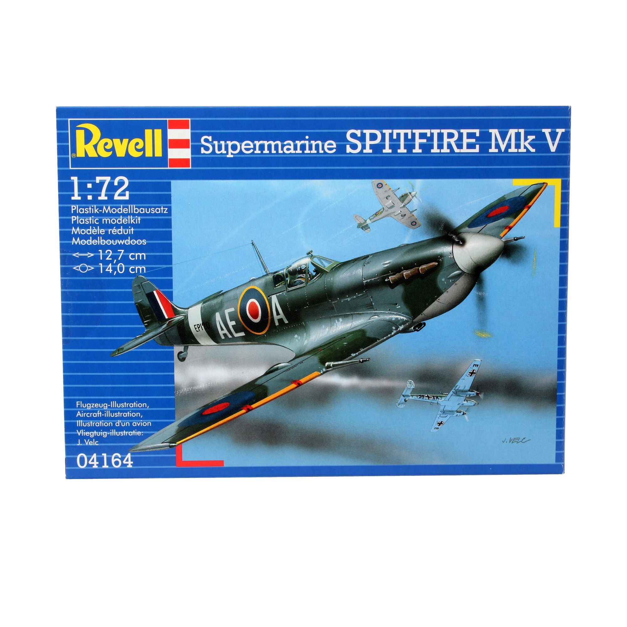 Pudełko modelu Revell Supermarine Spitfire Mk V w skali 1:72