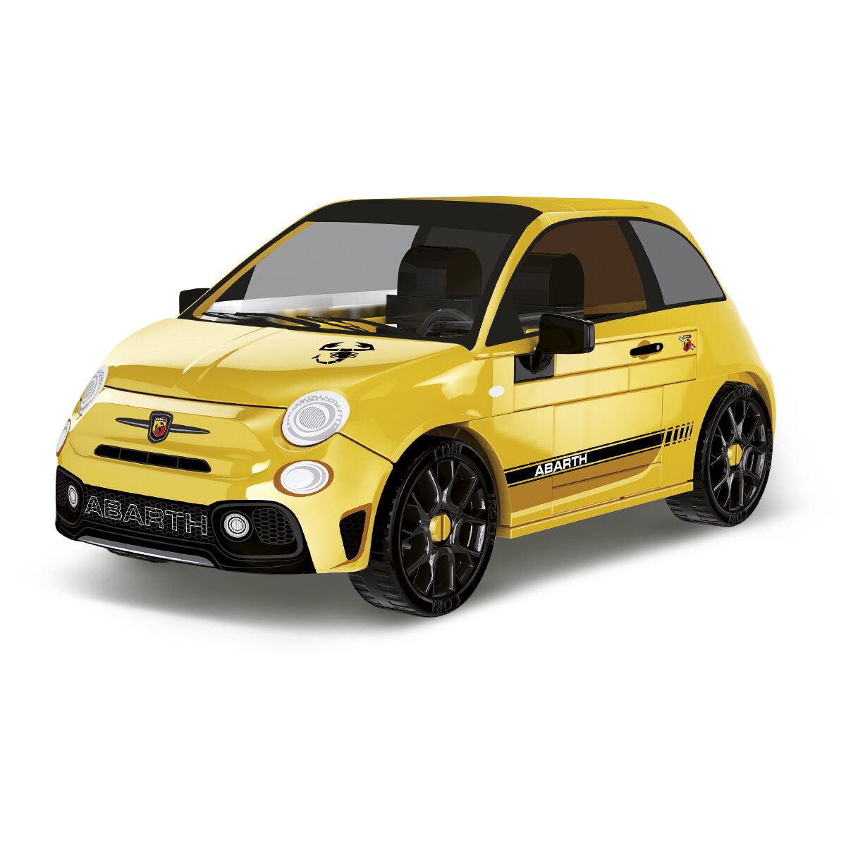Model Abarth 595 z klocków konstrukcyjnych