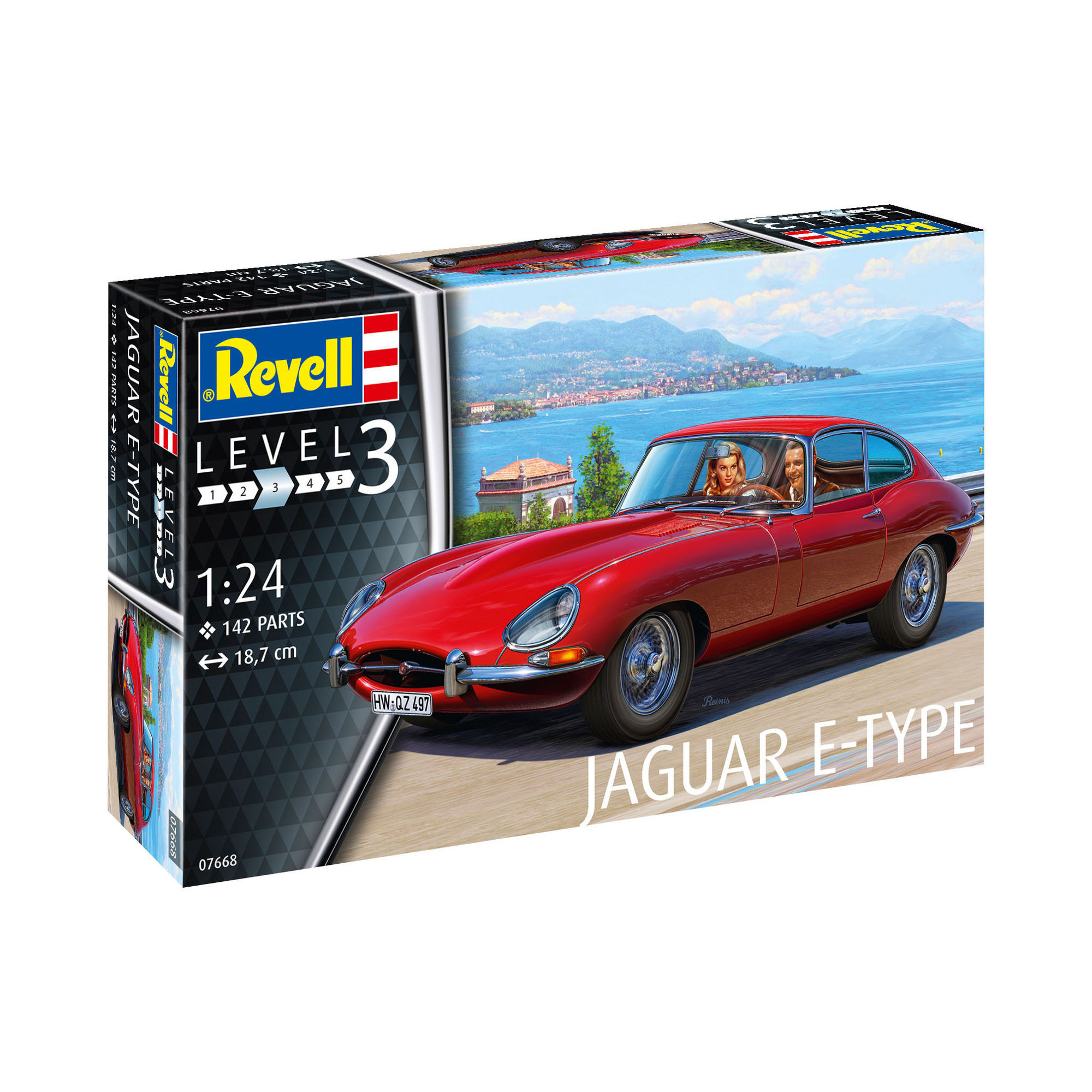 Pudełko zestawu modelarskiego Jaguar E-Type