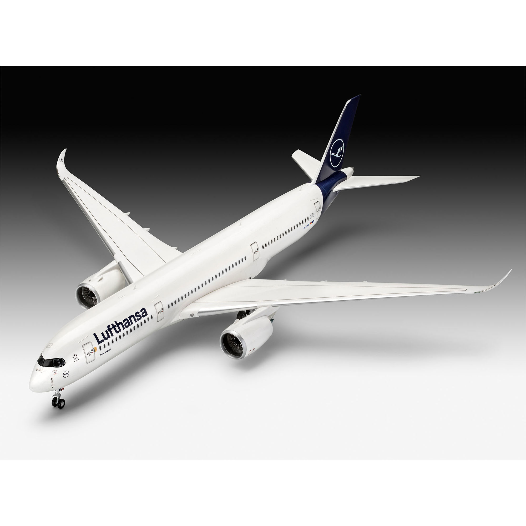 Złożony model Airbusa A350-900 Lufthansa
