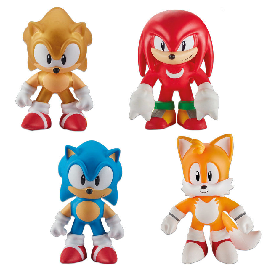 Cztery rozciągliwe figurki Sonic i jego przyjaciół
