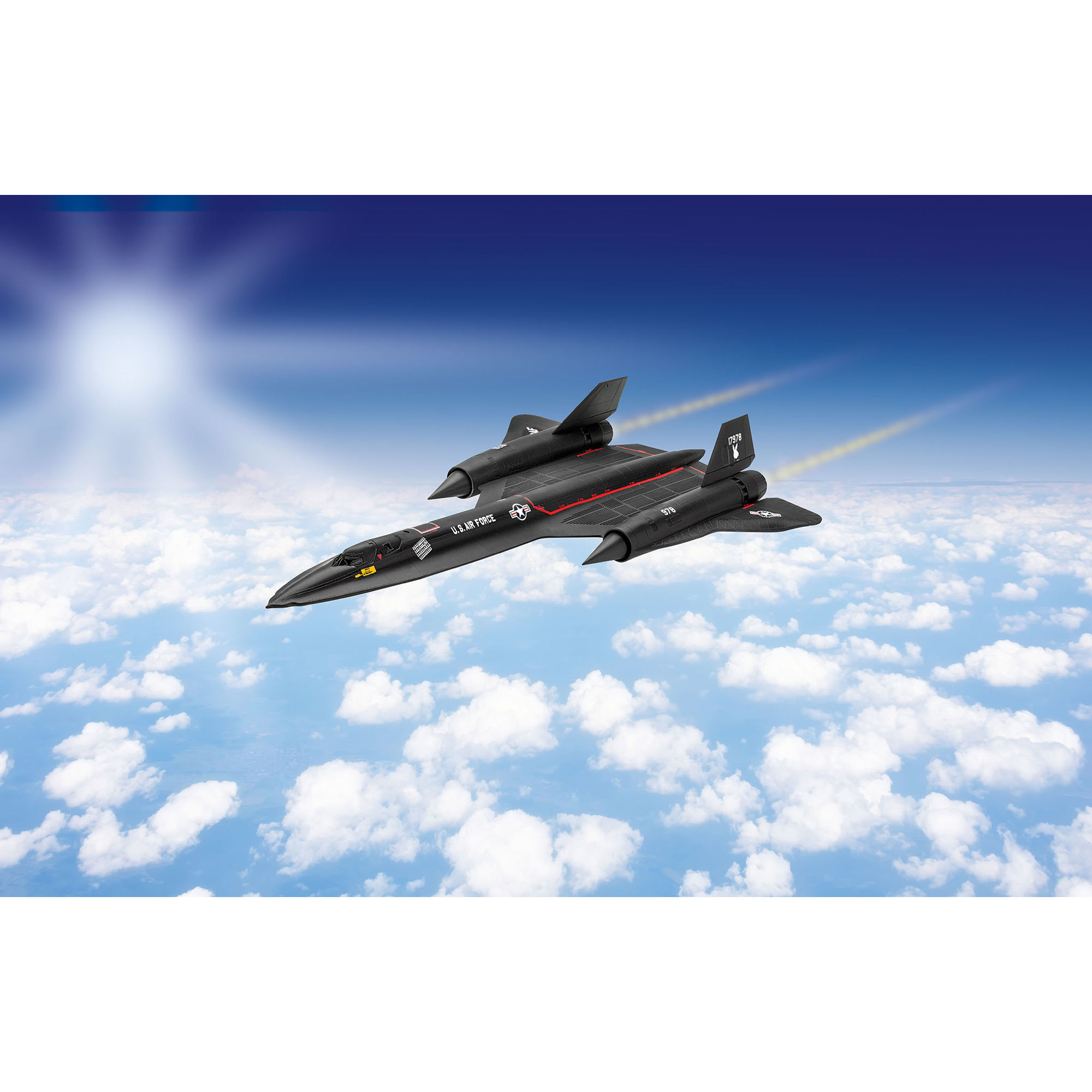 Model samolotu SR-71 Blackbird w locie