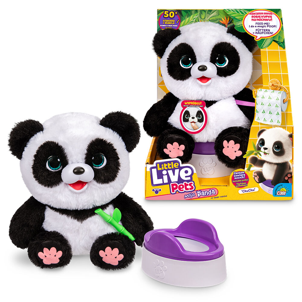 Panda ChuChu z bambusowym patyczkiem i nocnikiem