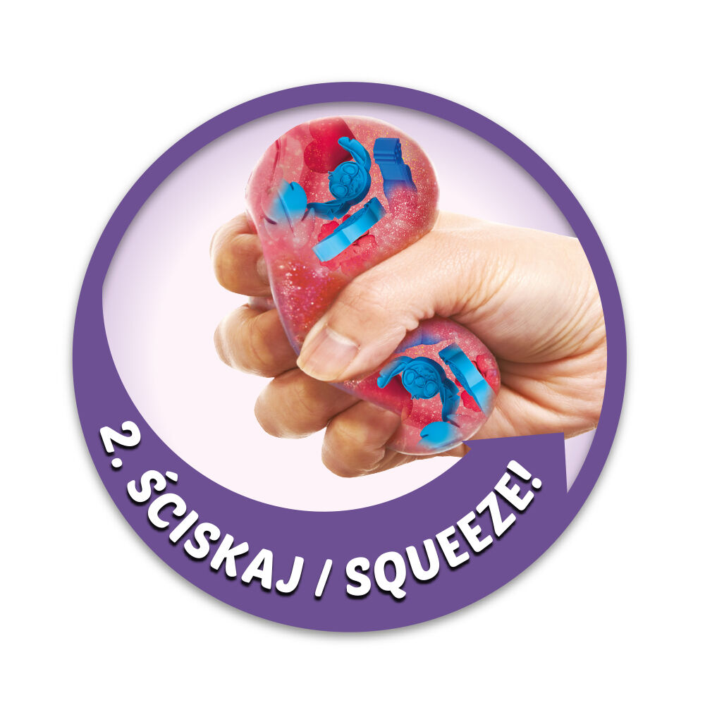 Ściskanie gotowej piłeczki Stitch