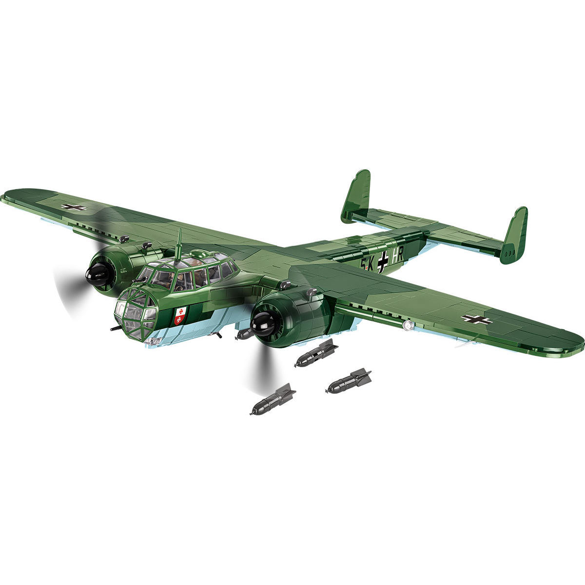 Model Dornier Do 17Z-2 z odczepianymi bombami