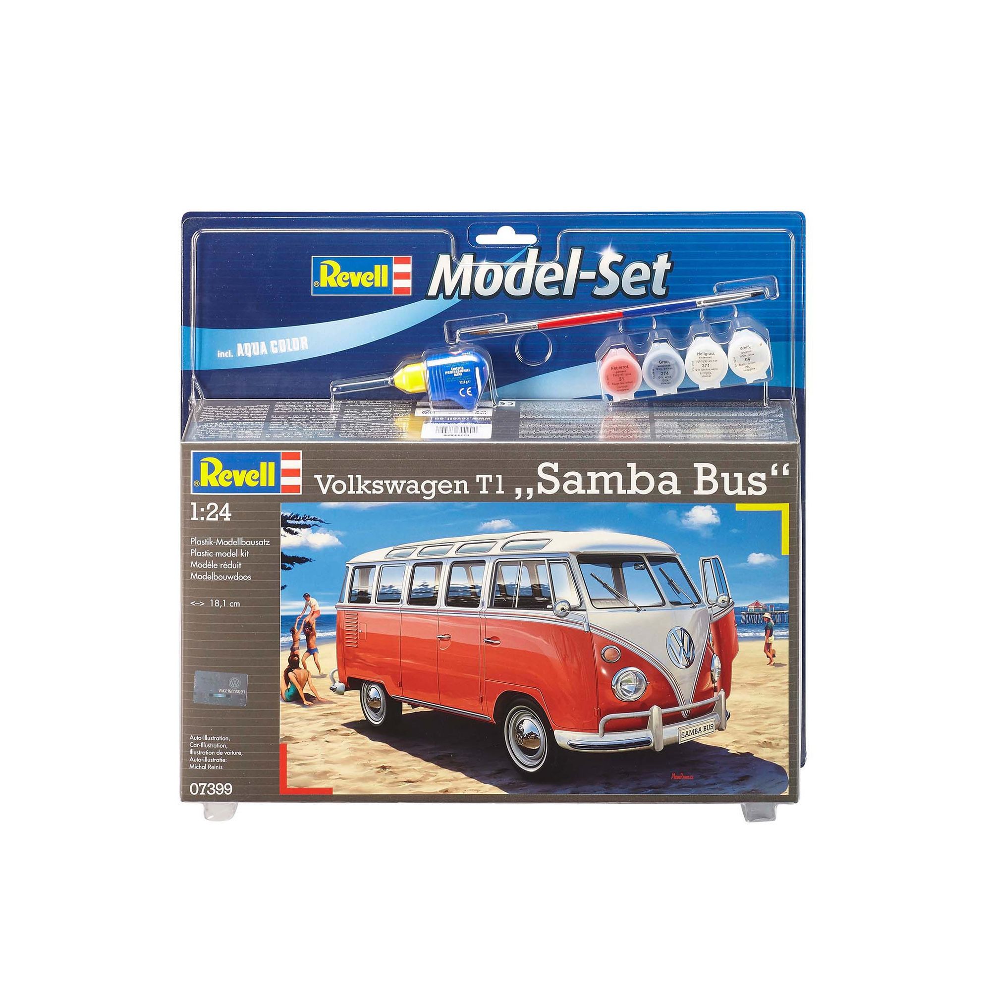 Pudełko zestawu modelarskiego Volkswagen T1 Samba Bus