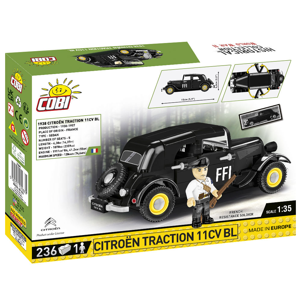 Opakowanie zestawu Citroën Traction 11CV BL