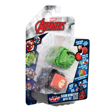 Zestaw Battle Cubes Marvel Avengers z zieloną i czerwoną kostką