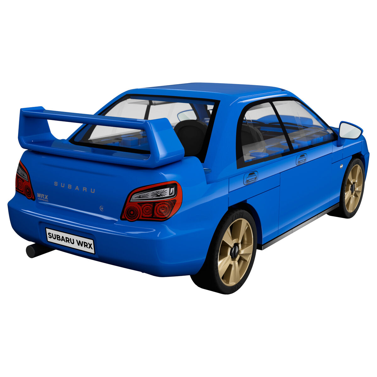 Model COBI Subaru Impreza WRX od tyłu