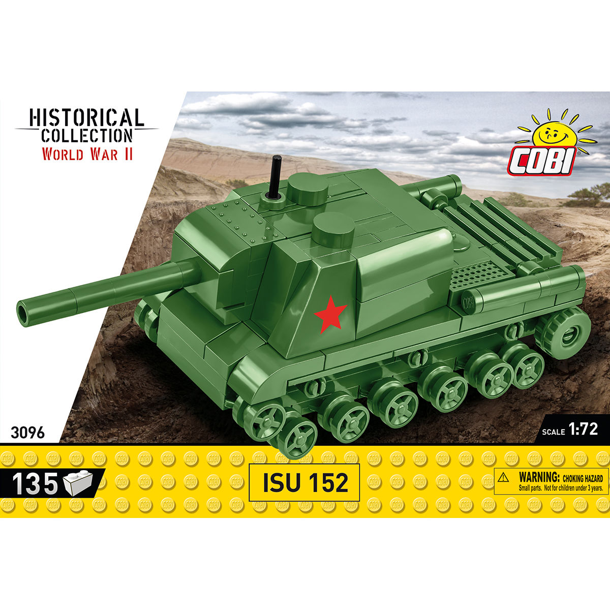 ISU-152 z nadrukowanymi oznaczeniami na bokach