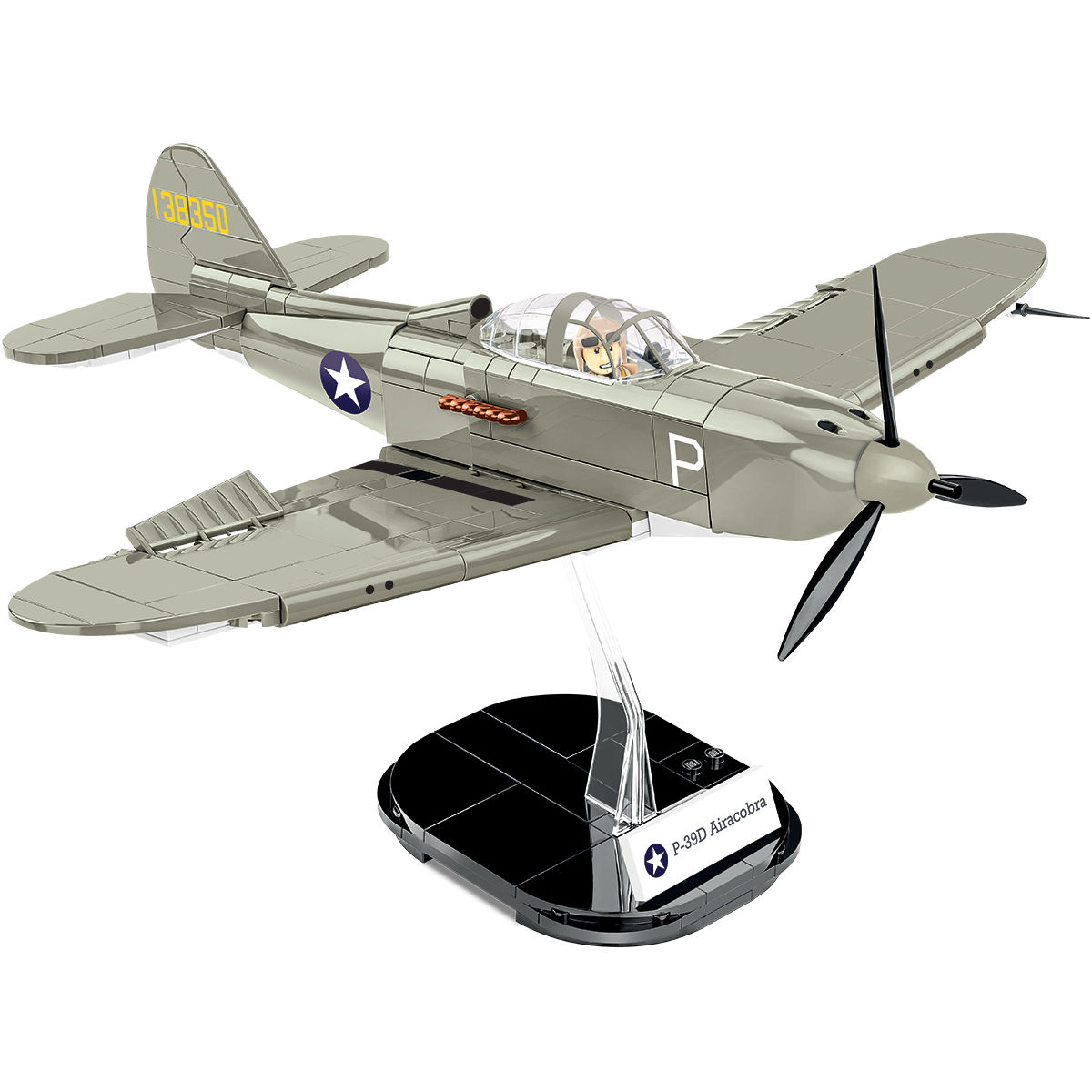 Bell P-39D Airacobra na podstawce ekspozycyjnej