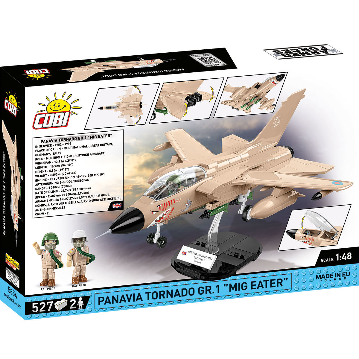 Panavia Tornado GR.1 „Mig Eater” z podstawką i figurkami