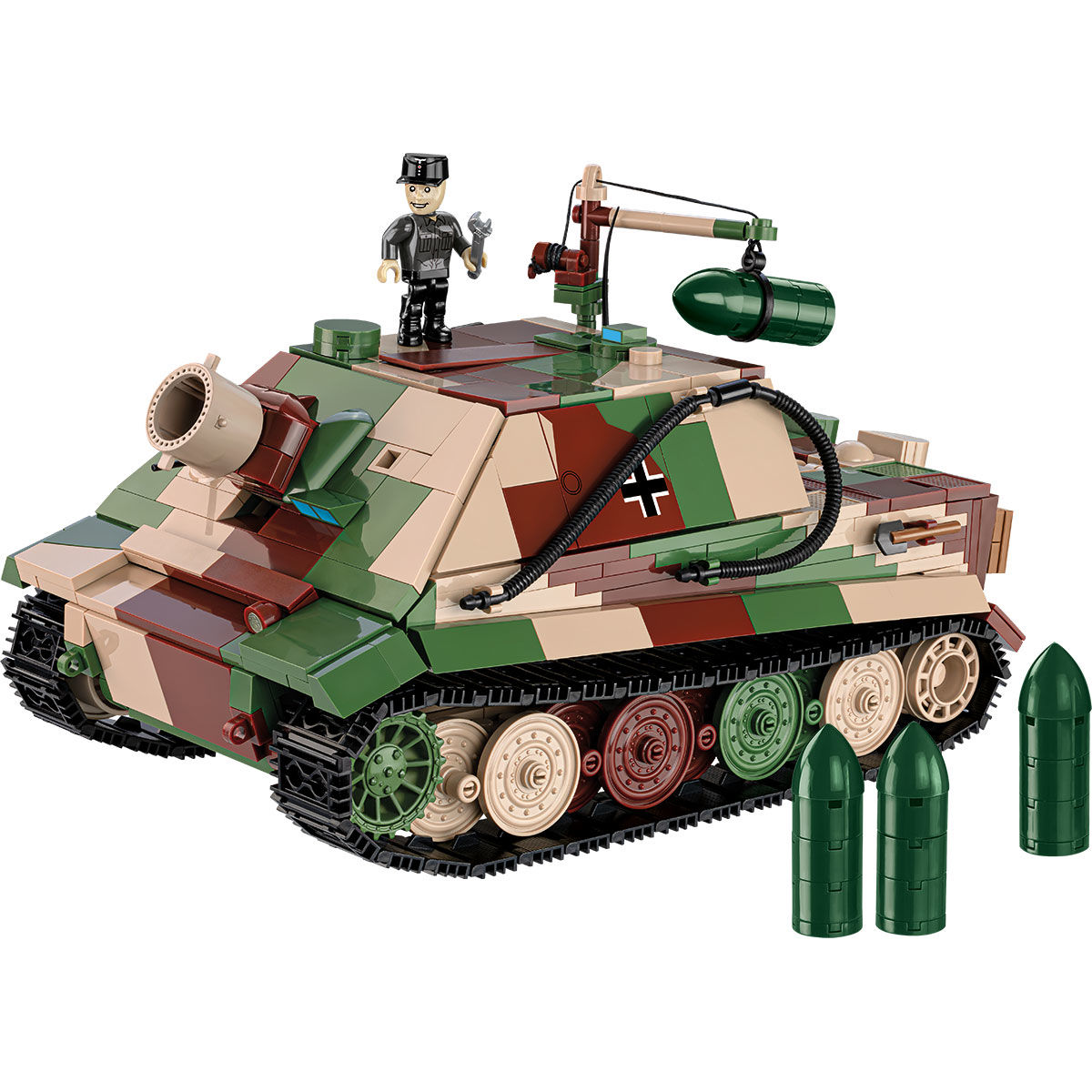 Model Sturmtigera z czterema pociskami moździerzowymi