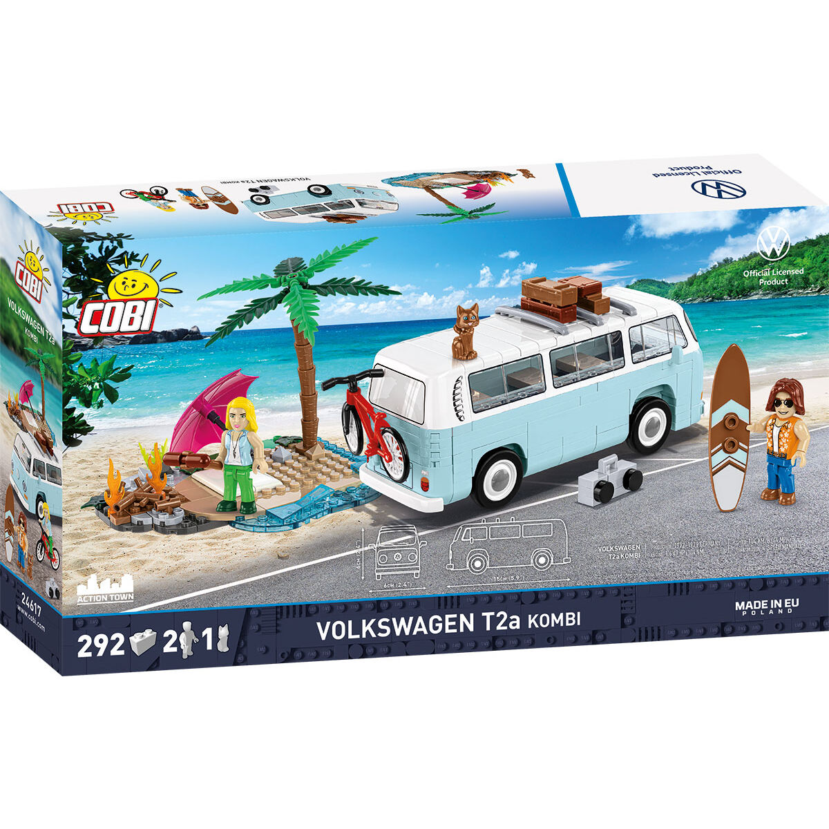 Zestaw Volkswagen T2a Kombi ze scenką plażową
