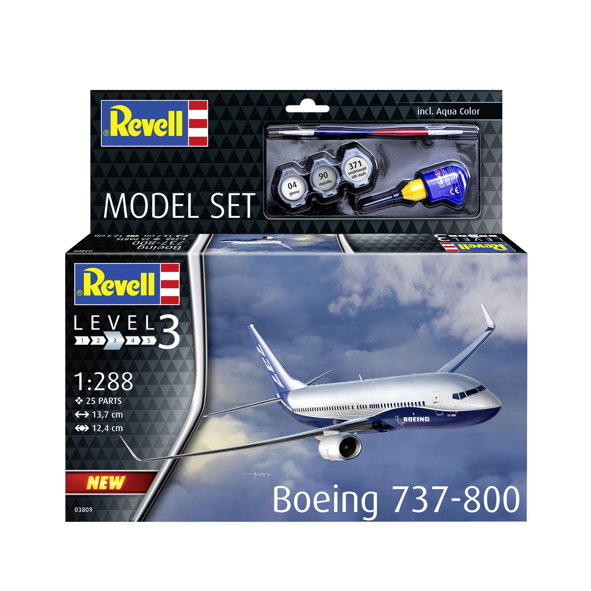 Zestaw modelarski Revell Boeing 737-800 w skali 1:288