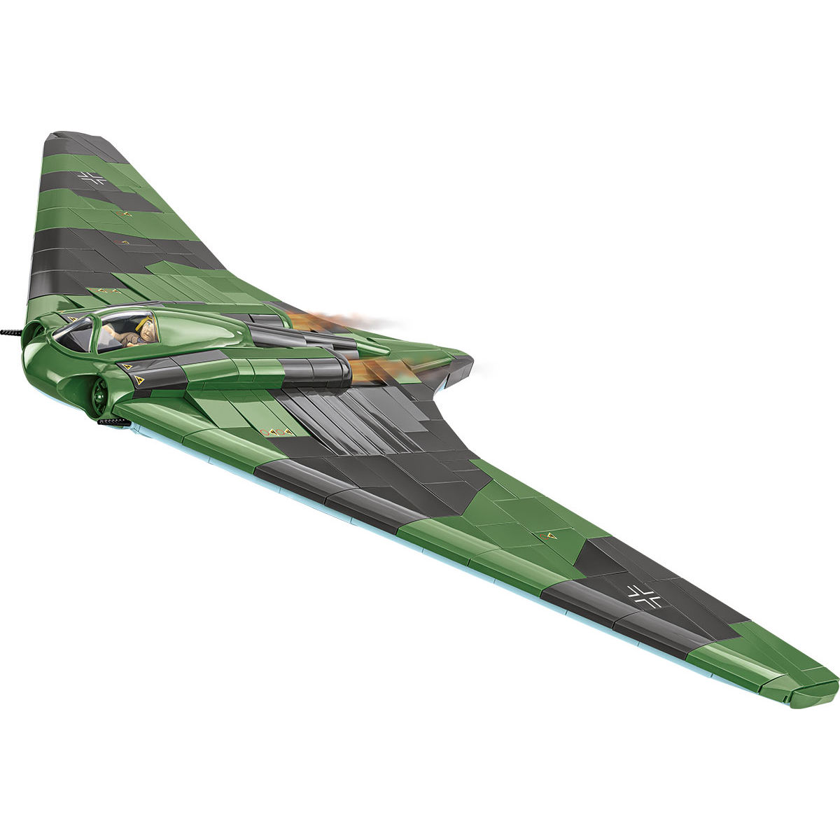 Horten Ho 229 z widocznym latającym skrzydłem i detalami konstrukcji