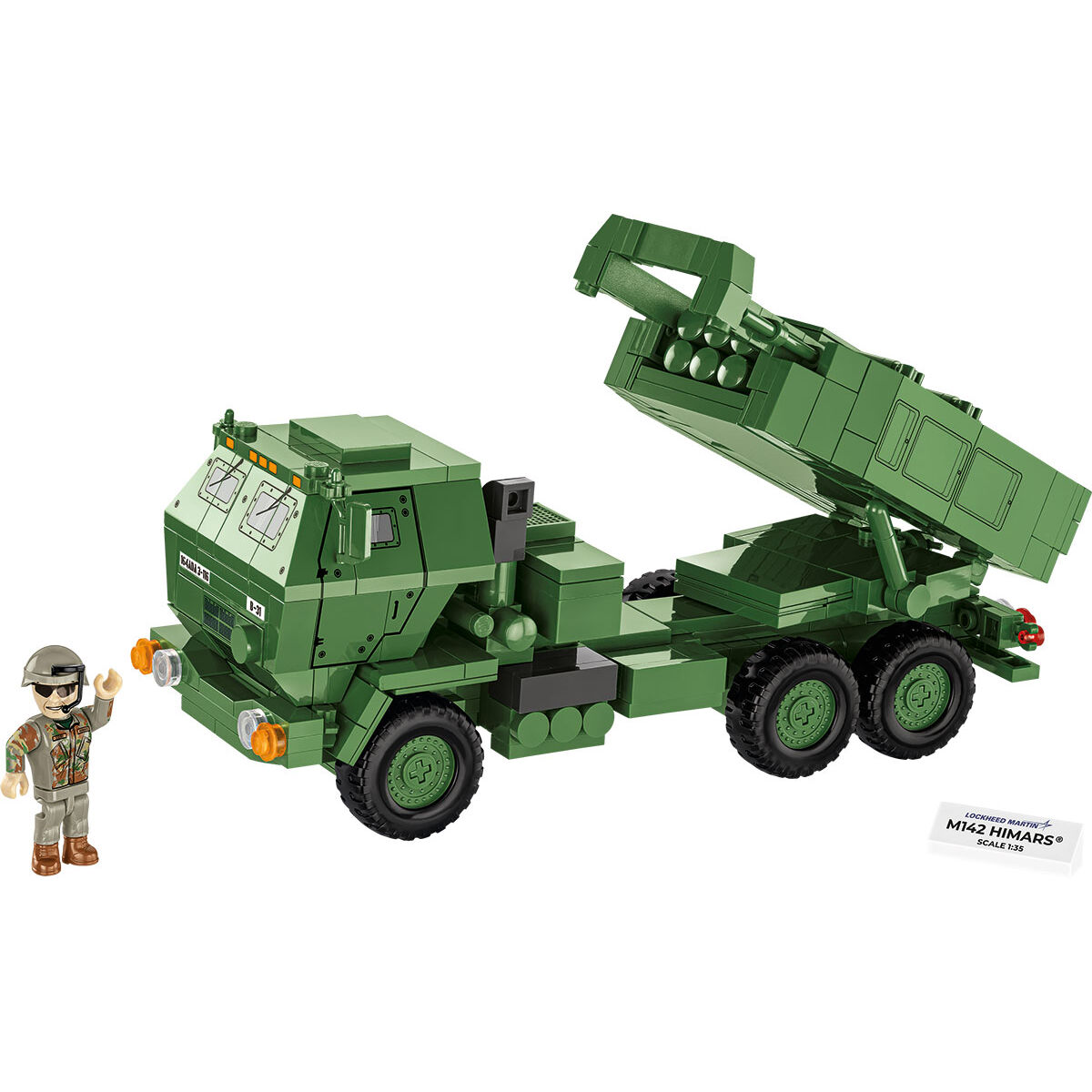 Zbudowany model M142 HIMARS® z figurką artylerzysty