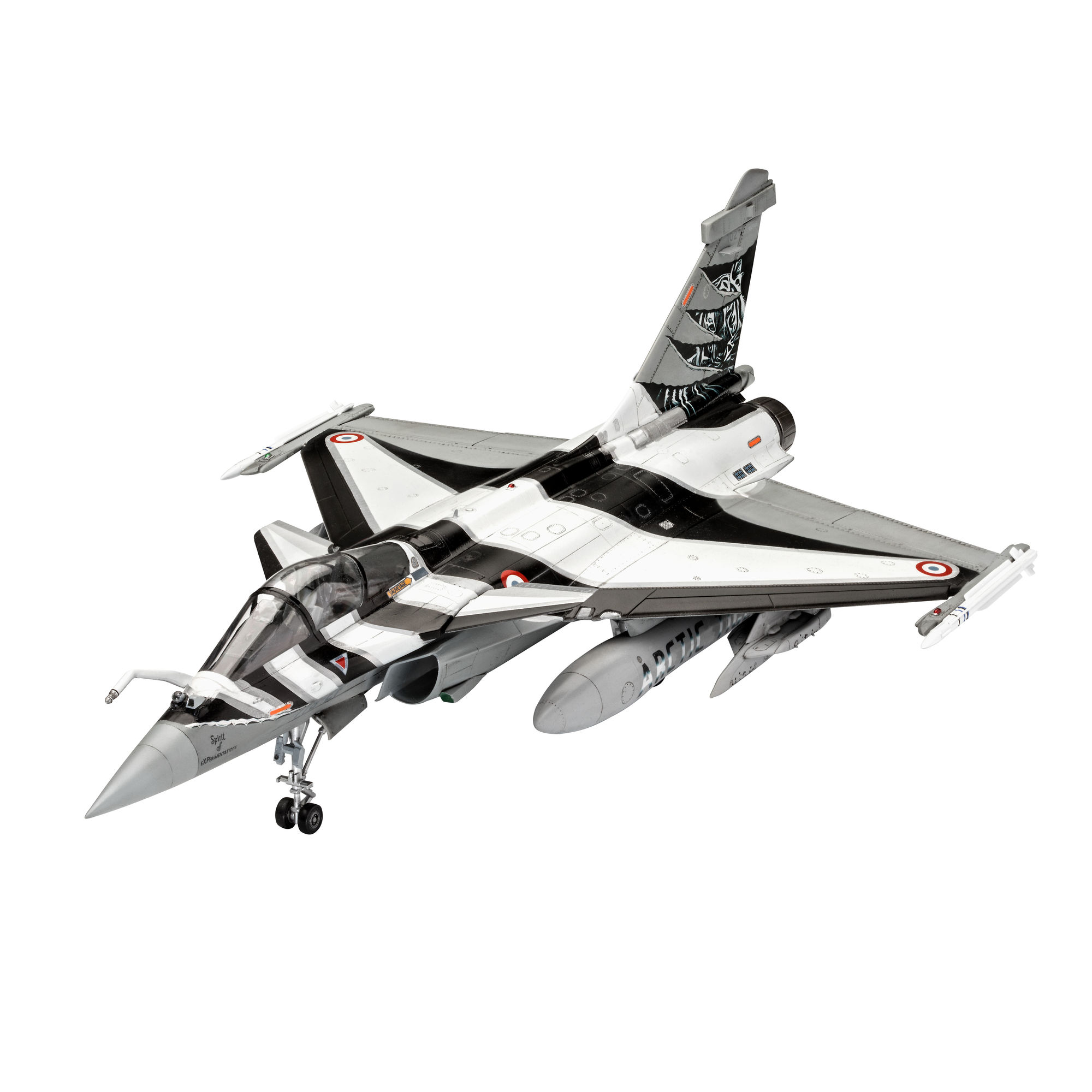Złożony model myśliwca Dassault Aviation Rafale C