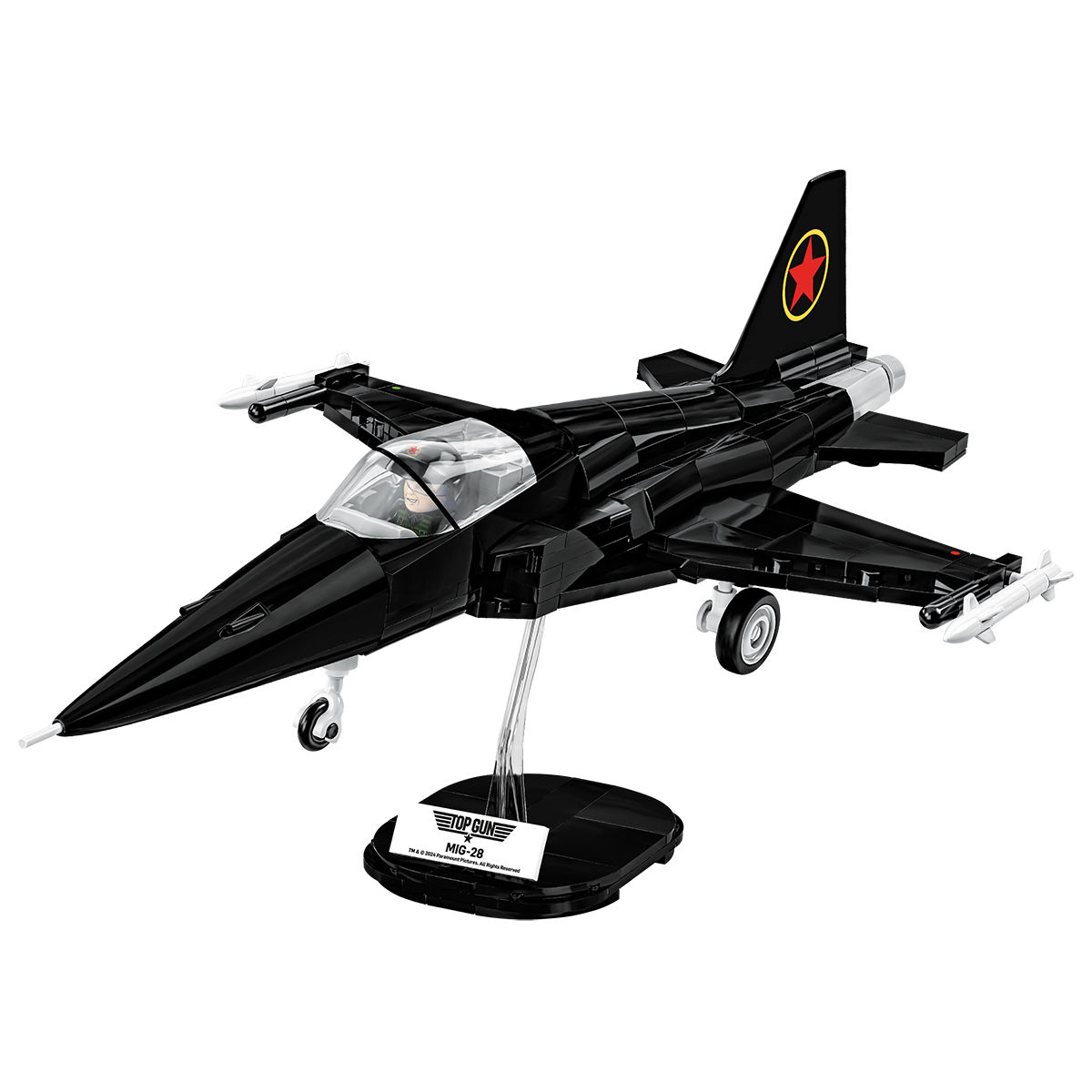 Model MIG-28 na podstawce ekspozycyjnej
