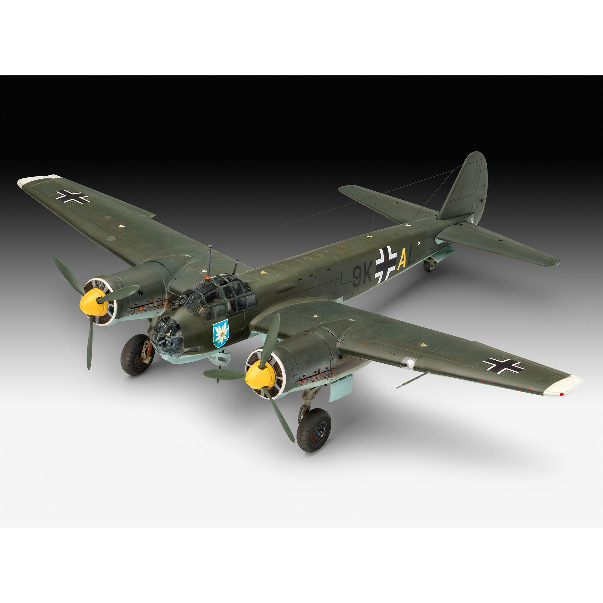 Złożony model Junkersa Ju88 A-1 w skali 1:72