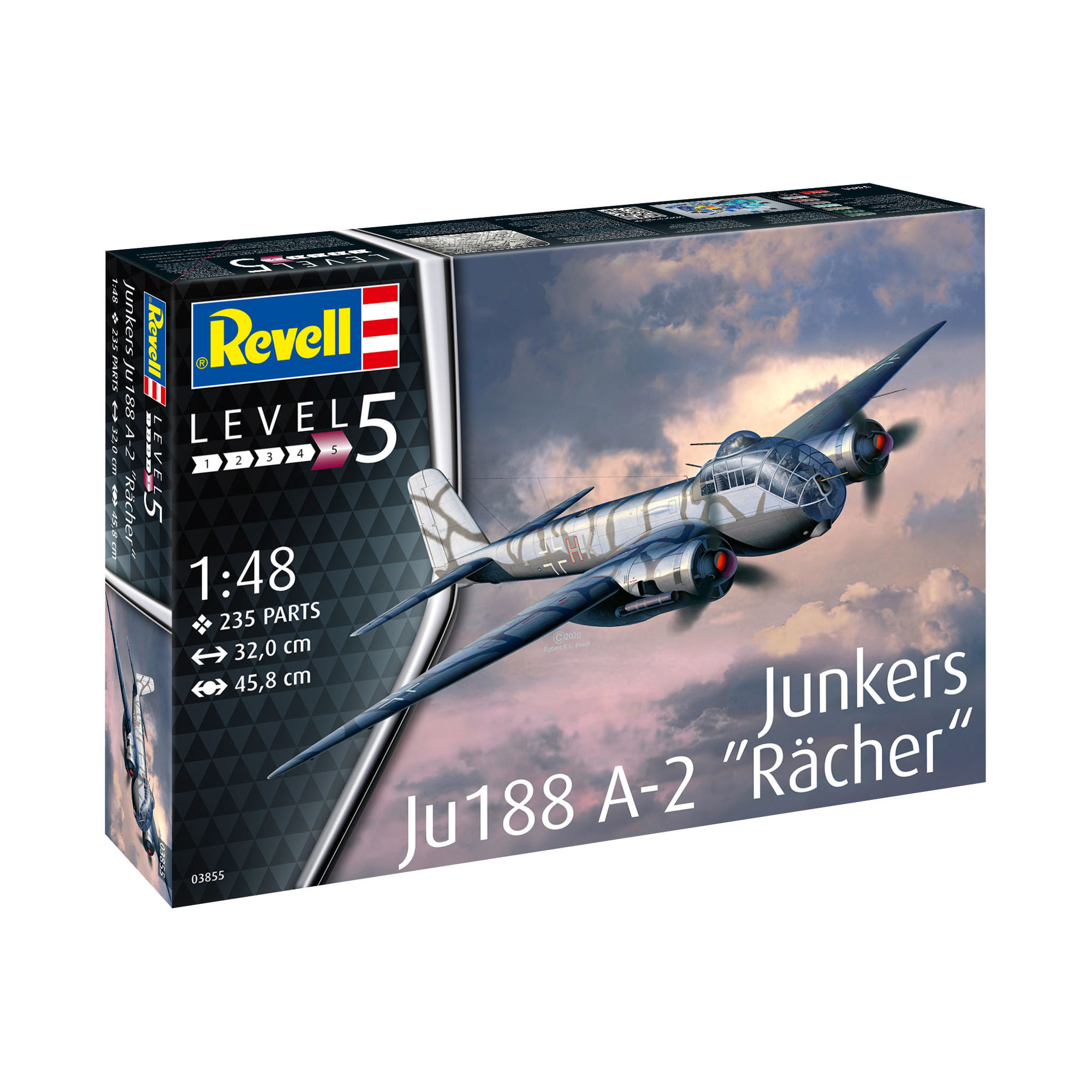 Model Junkers Ju 188 A-2 Rächer i opakowanie zestawu