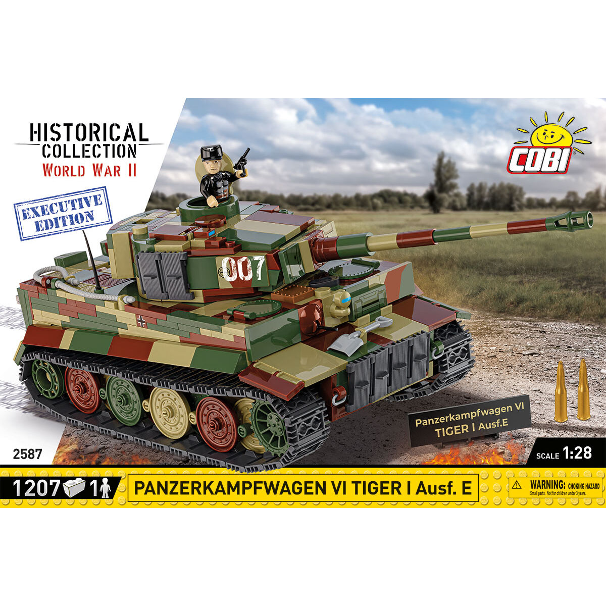 Tiger I Ausf. E z widokiem na szczegóły modelu